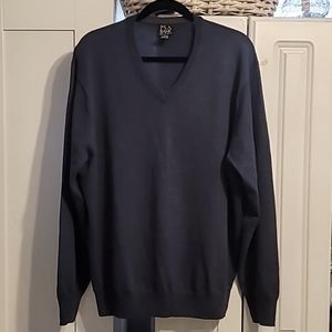 Jos A Bank Sweater Men's Sz XL Navy Blue Merino Wool Signature Collection